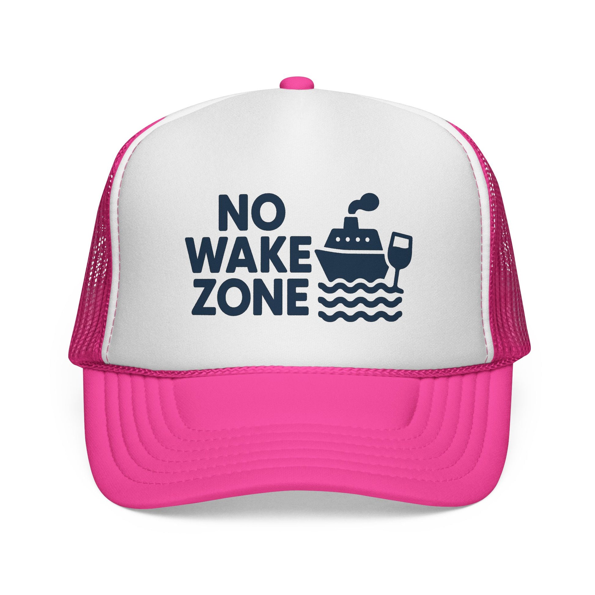 No Wake Zone Trucker Hat - Fun Beach Hat for Women