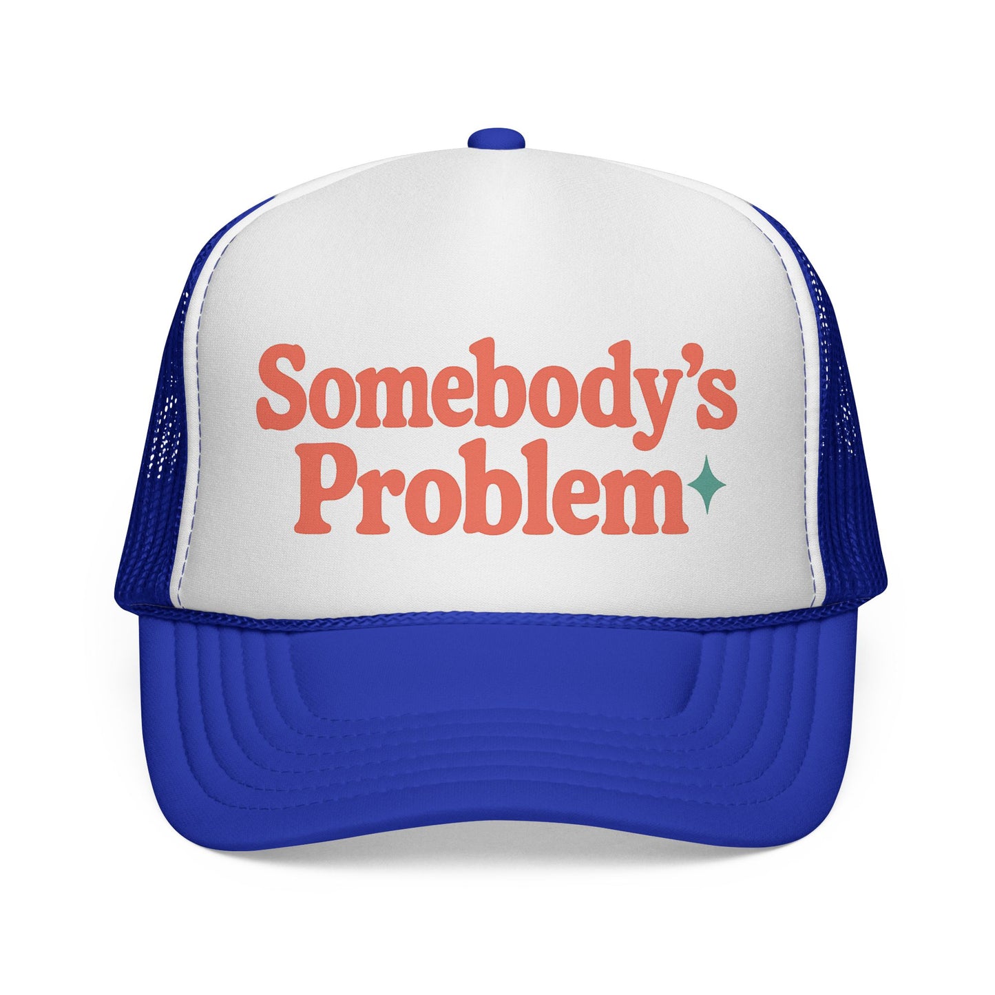 Somebody's Problem Hat - Back View - Adjustable Snapback Closure