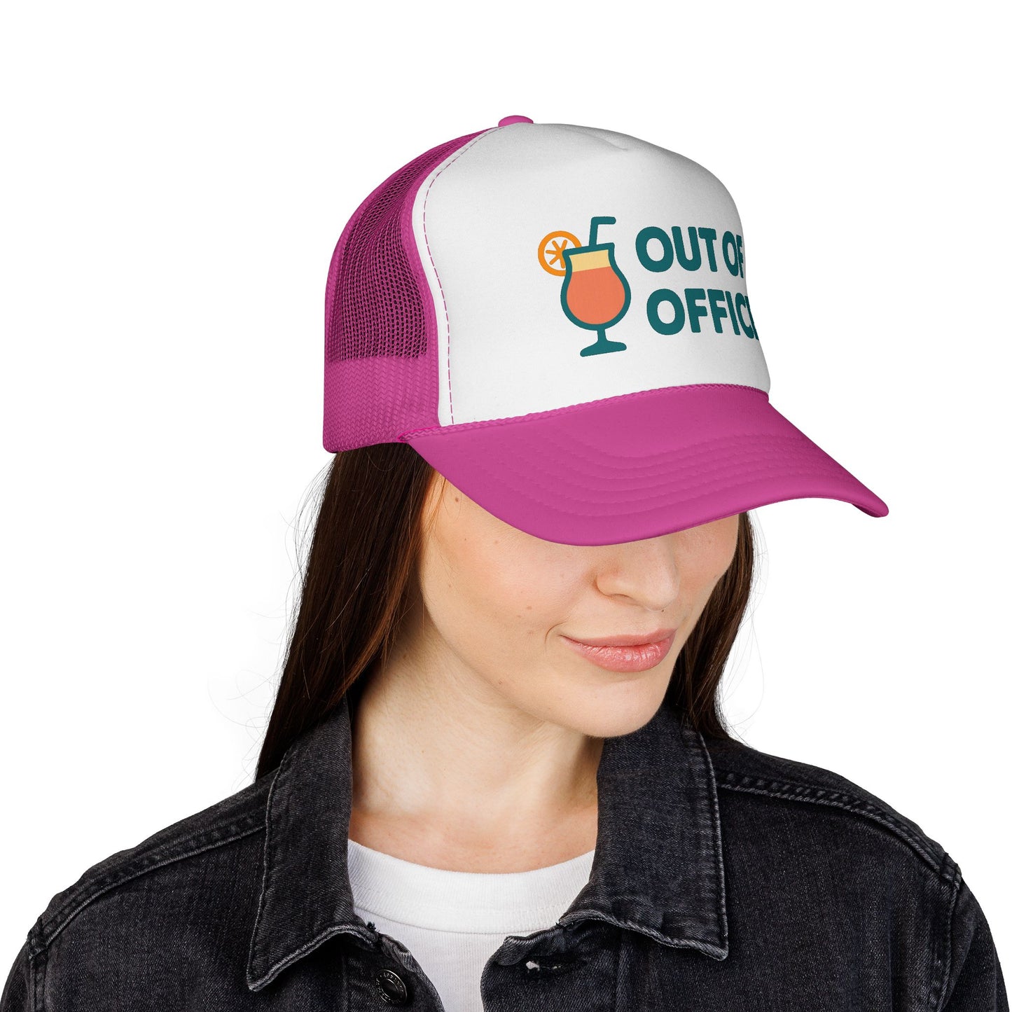 Out of Office Trucker Hat - Women's Funny Trucker Hat for Cruise & Vacation