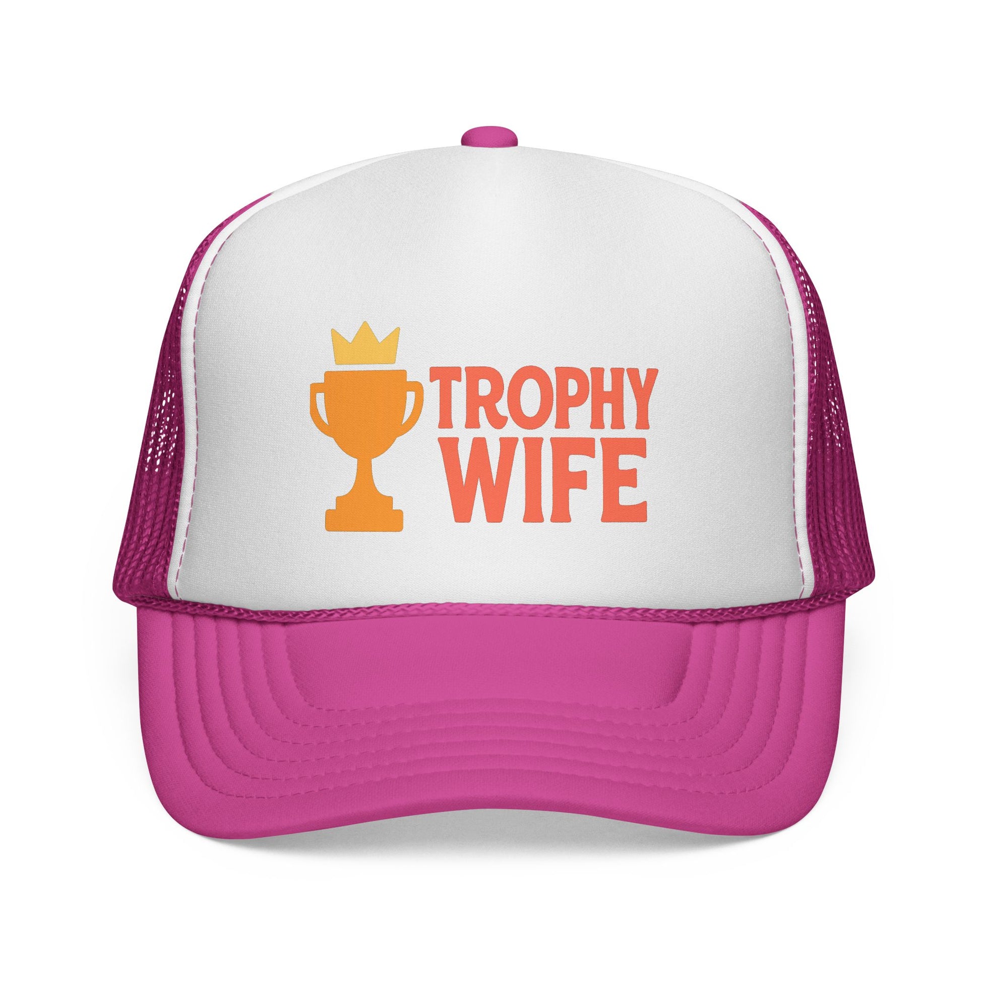 Trophy Wife Trucker Hat - Perfect for Girls Trip & Bachelorette Party