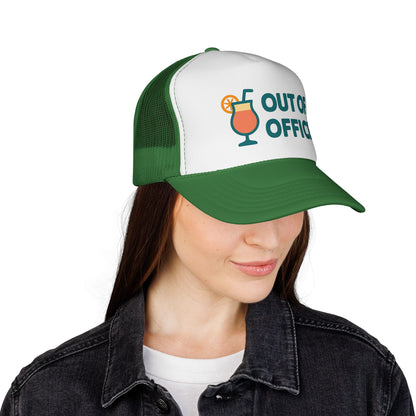 Out of Office Trucker Hat - Fun Beach Hat for Women