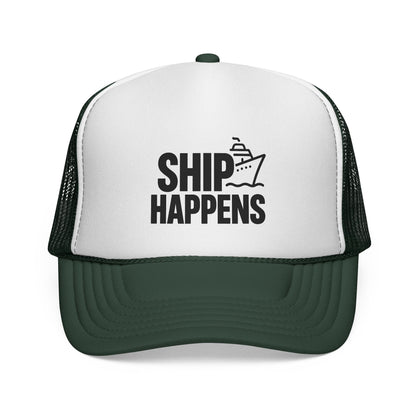 Ship Happens Trucker Hat – Funny Cruise Hat for Groups, Bachelorettes, Birthdays & Party Trips