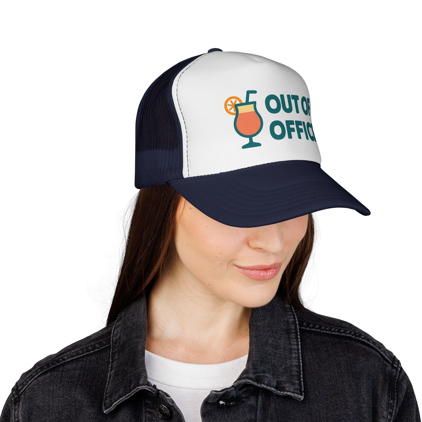 Out of Office Trucker Hat - Vacation Hat for Women's Group Trip