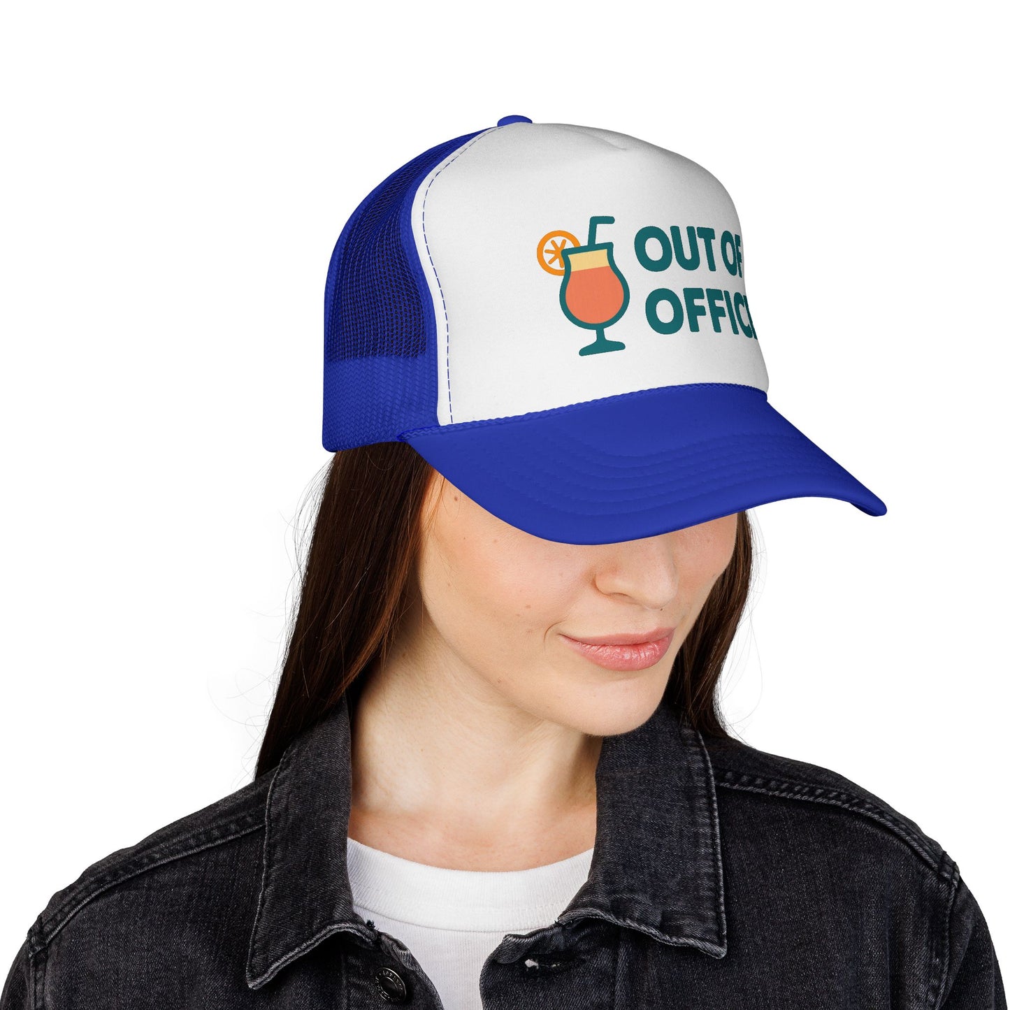 Out of Office Trucker Hat - Fun Beach Hat for Women