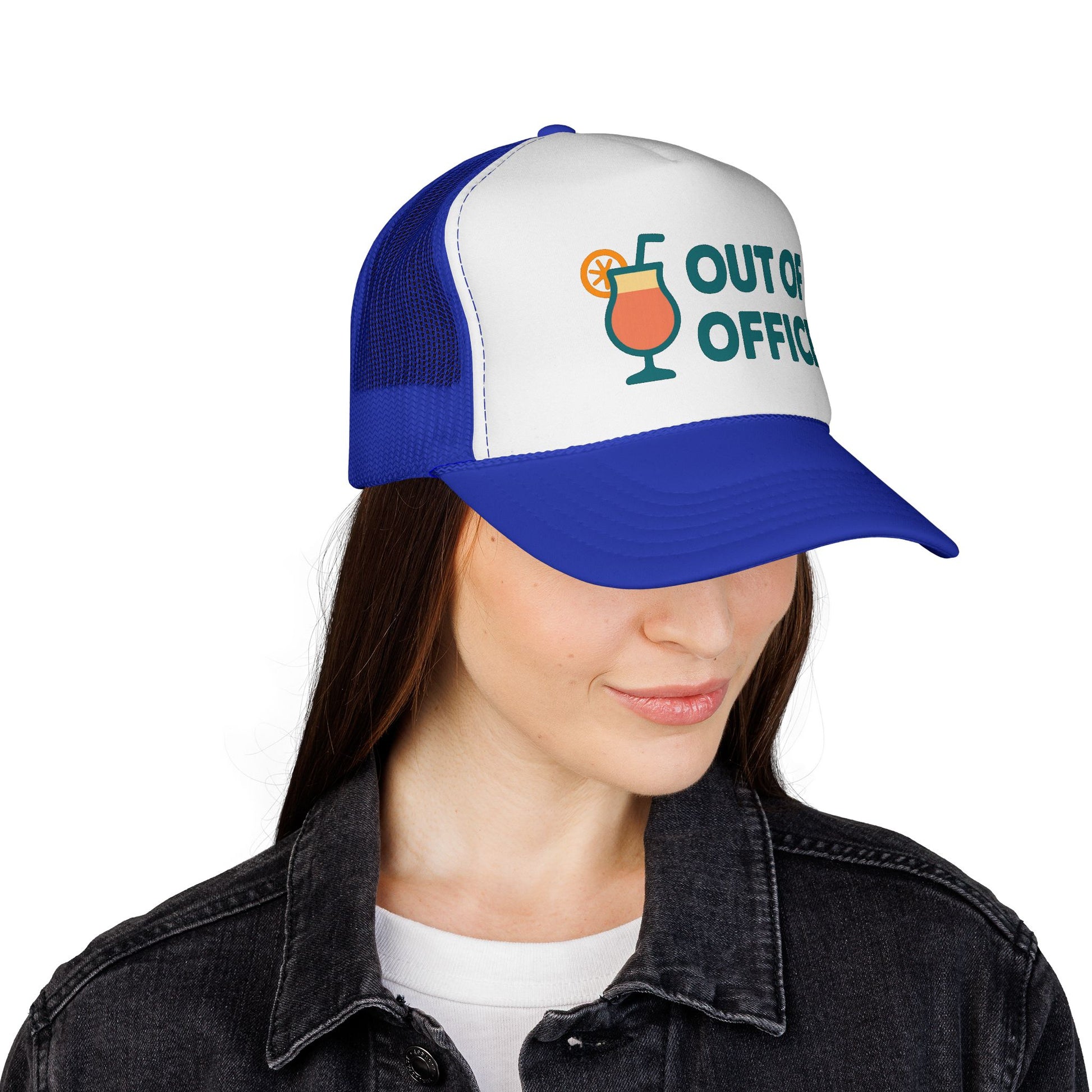 Out of Office Trucker Hat - Fun Beach Hat for Women