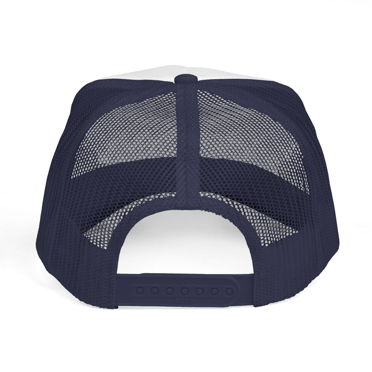Dark Navy Corks Are For Quitters Hat, back view with mesh panels and adjustable snapback