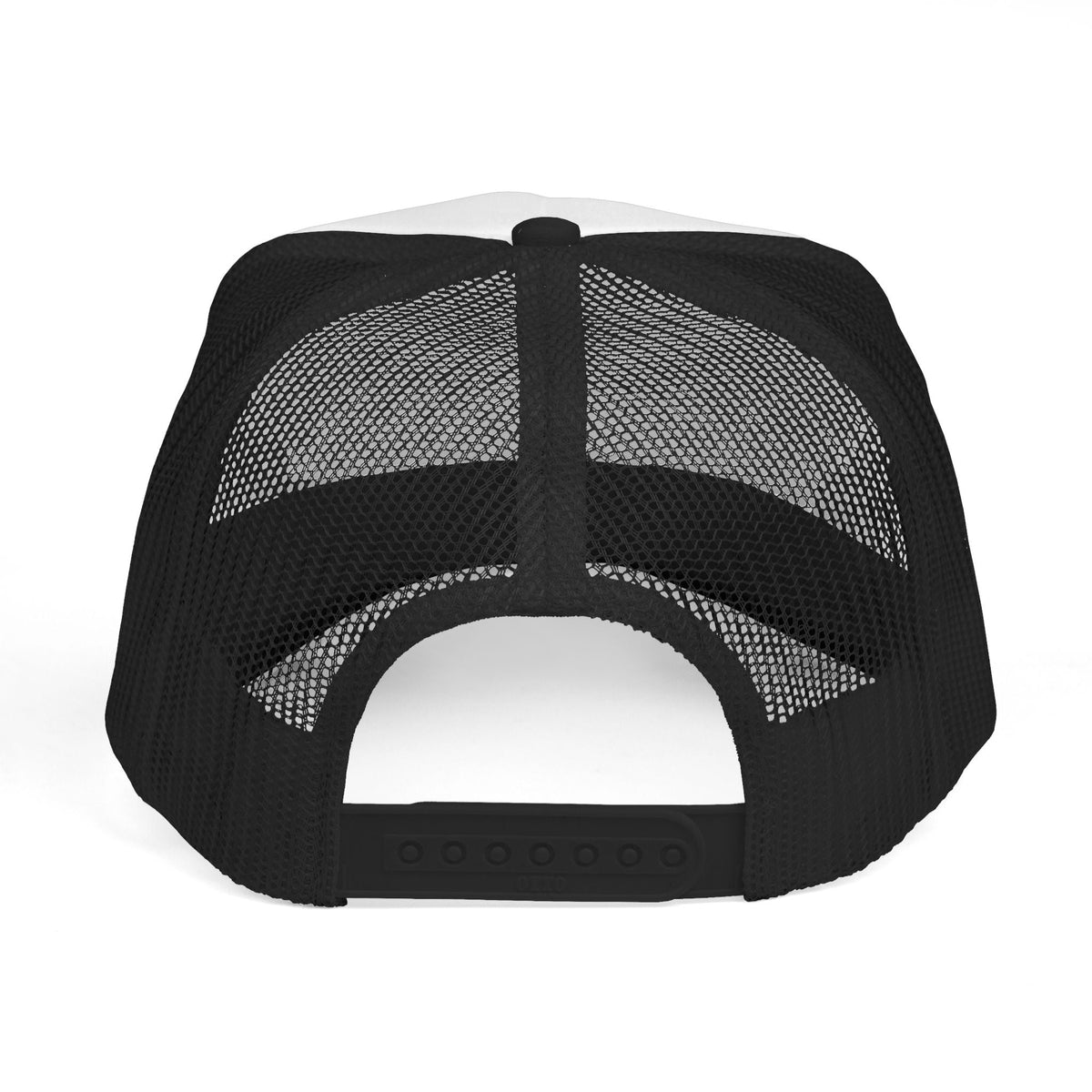 Black Corks Are For Quitters Hat, back view with mesh panels and adjustable snapback