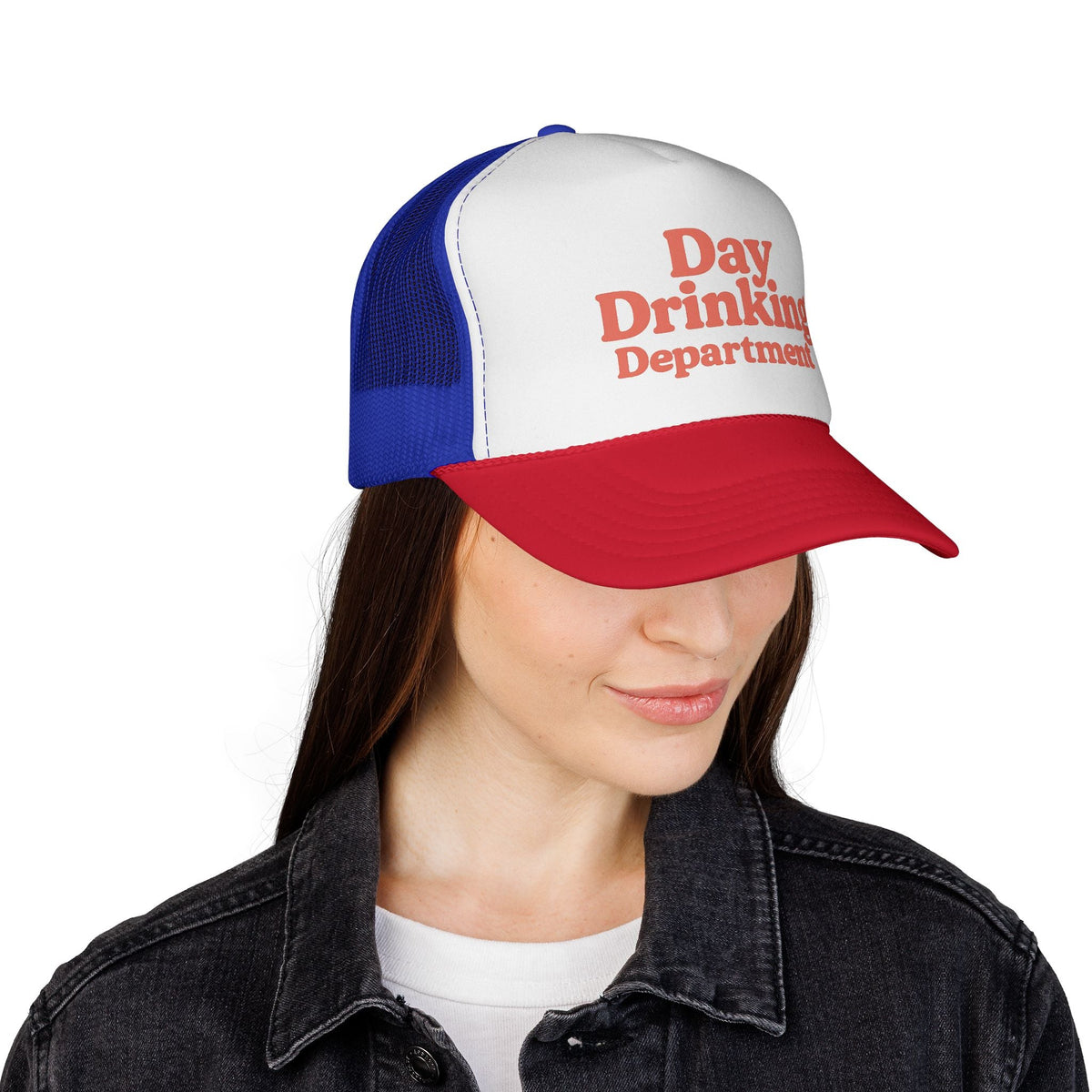 Day Drinking Department Trucker Hat - Front View