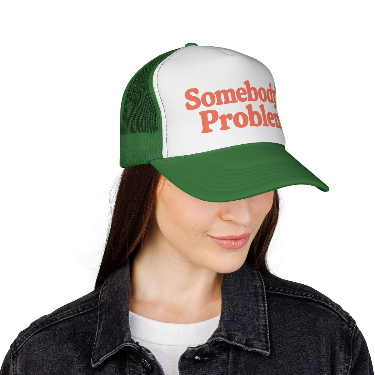 Somebody's Problem Hat - Back View - Adjustable Snapback Closure