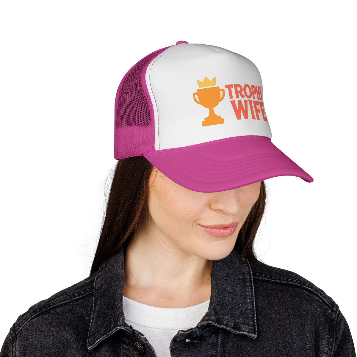 Trophy Wife Trucker Hat - Fun Beach Hat for Women