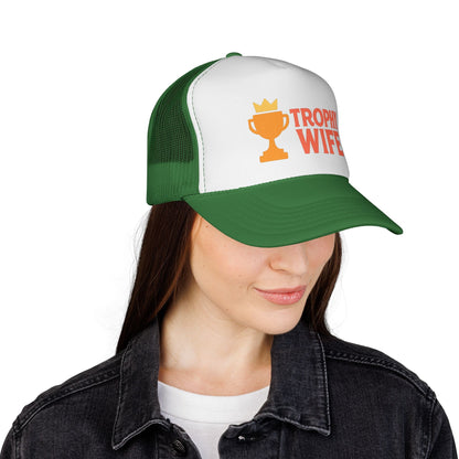 Trophy Wife Trucker Hat - Vacation Hat for Women's Group Trip