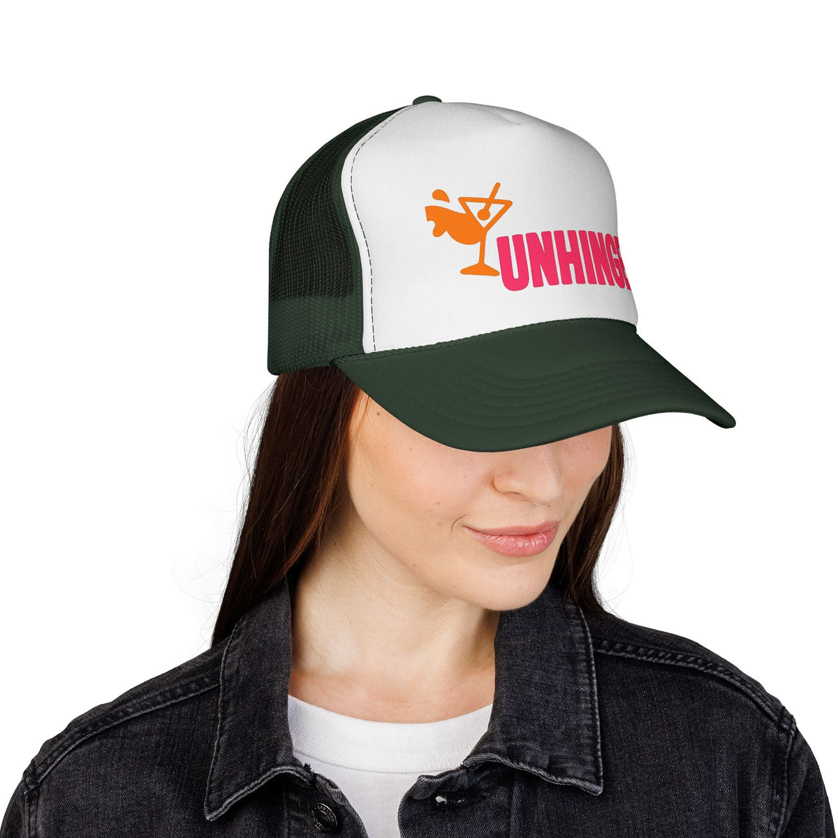 Unhinged Trucker Hat - Fun Beach Hat for Women