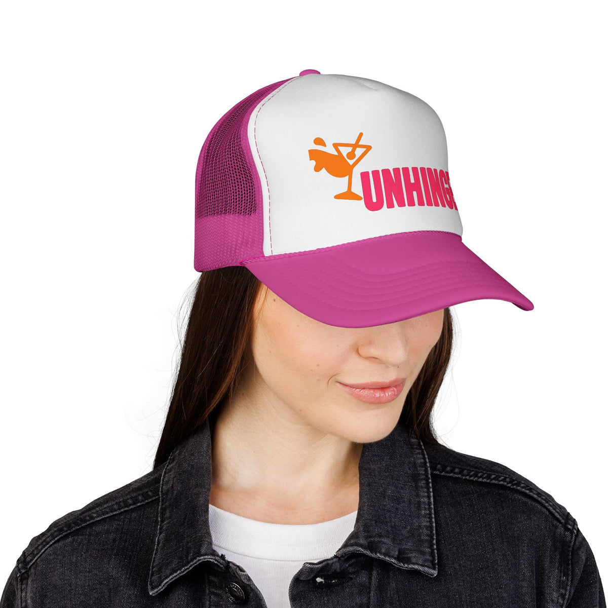 Unhinged Trucker Hat - Fun Beach Hat for Women
